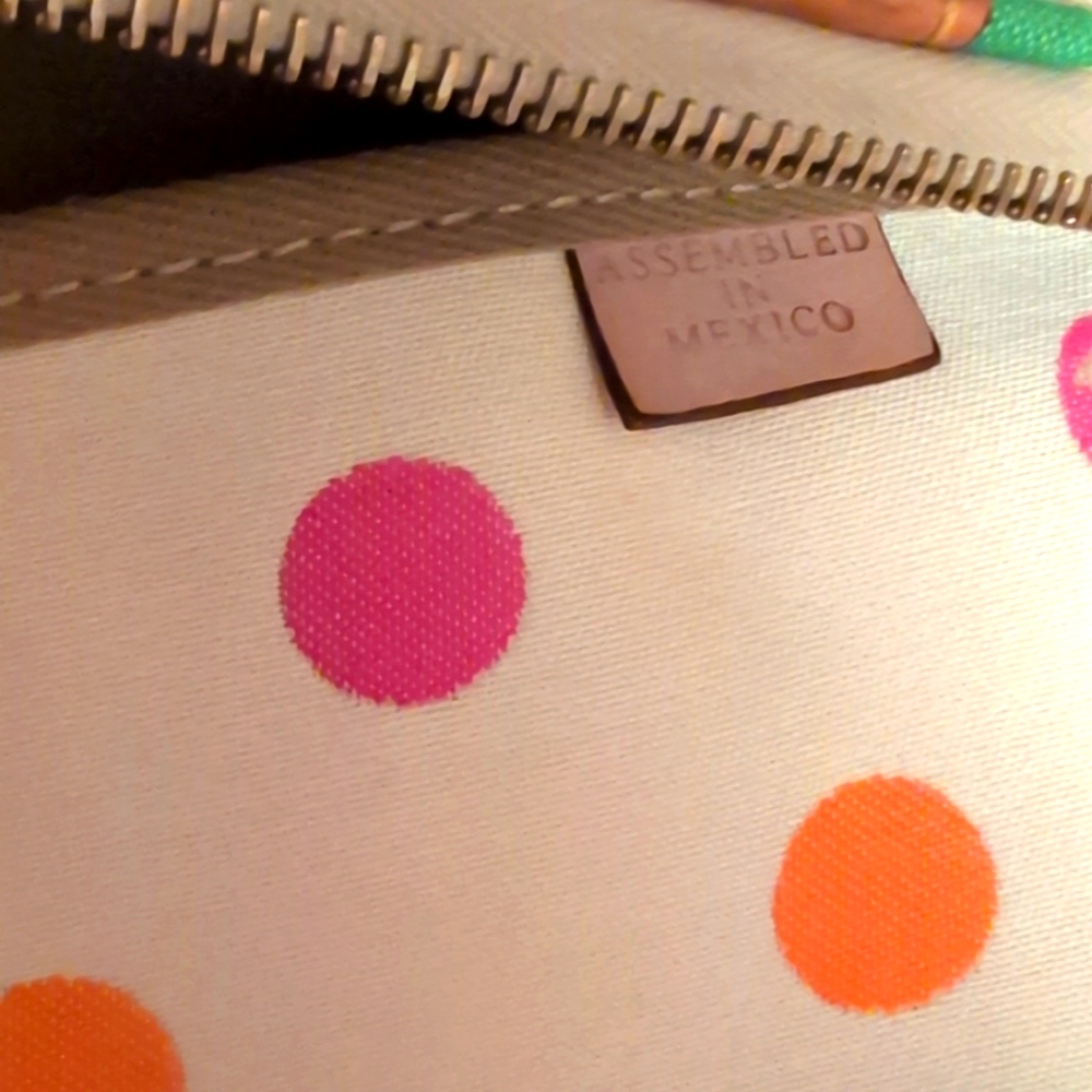 Dooney & Bourke - Polka Dot Monogram Shoulder Bag - Picture 8 of 9